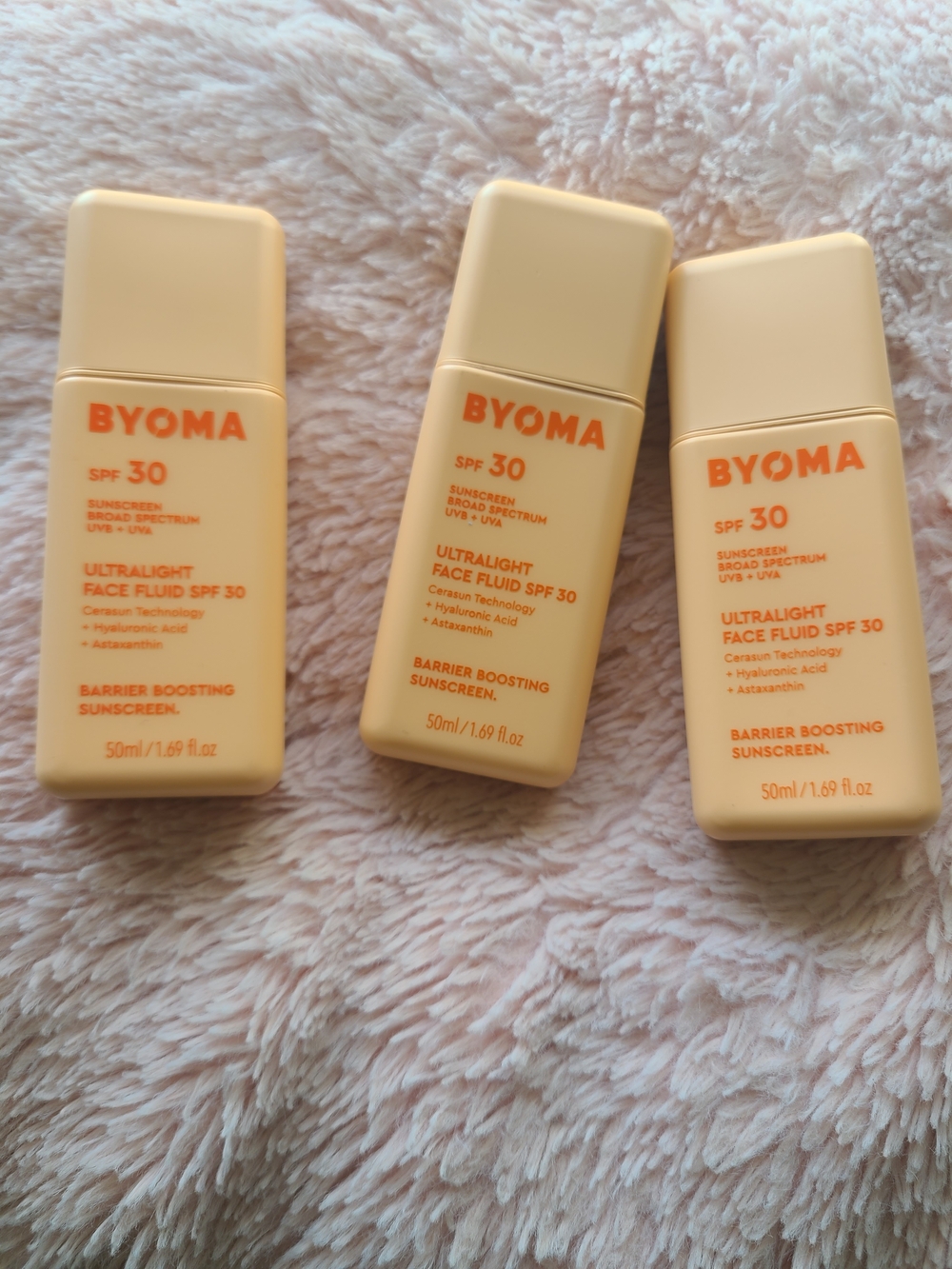 3pk Byoma Ultralight Face Fluid SPF 30